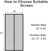 Magzo 10 Sets Wholesale Magnetic Door Mesh Fit For Small Door -Black - MAGZO